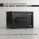 Electronic Safe Locker 23S 25L Blue LED Interior, Digital Lock, Battery Backup | EnvMart