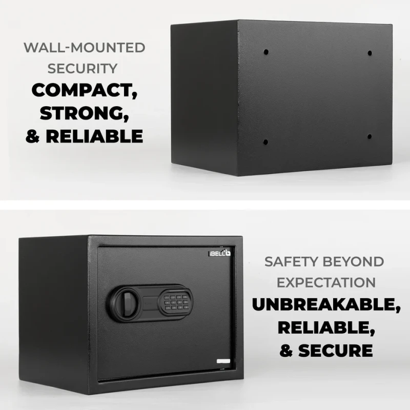 Electronic Safe Locker 30S 26.9L Storage Digital Lock Blue LED | EnvMart