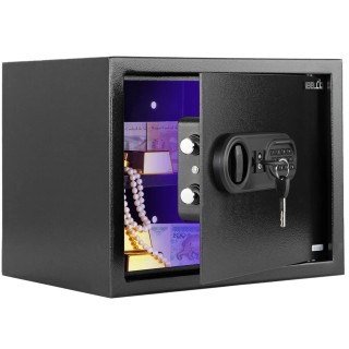Electronic Safe Locker 30S 26.9L Storage Digital Lock Blue LED | EnvMart