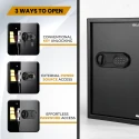 Electronic Safe Locker 50S 43.1L Heavy-Duty Steel, LED Interior, Emergency Access | EnvMart