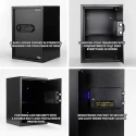 Electronic Safe Locker 50S 43.1L Heavy-Duty Steel, LED Interior, Emergency Access | EnvMart