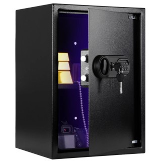 Electronic Safe Locker 50S 43.1L Heavy-Duty Steel, LED Interior, Emergency Access | EnvMart