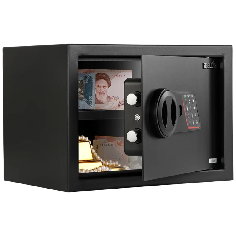 Electronic Safe Locker 25B, 16.4L, Steel, LED Light, External Battery | EnvMart