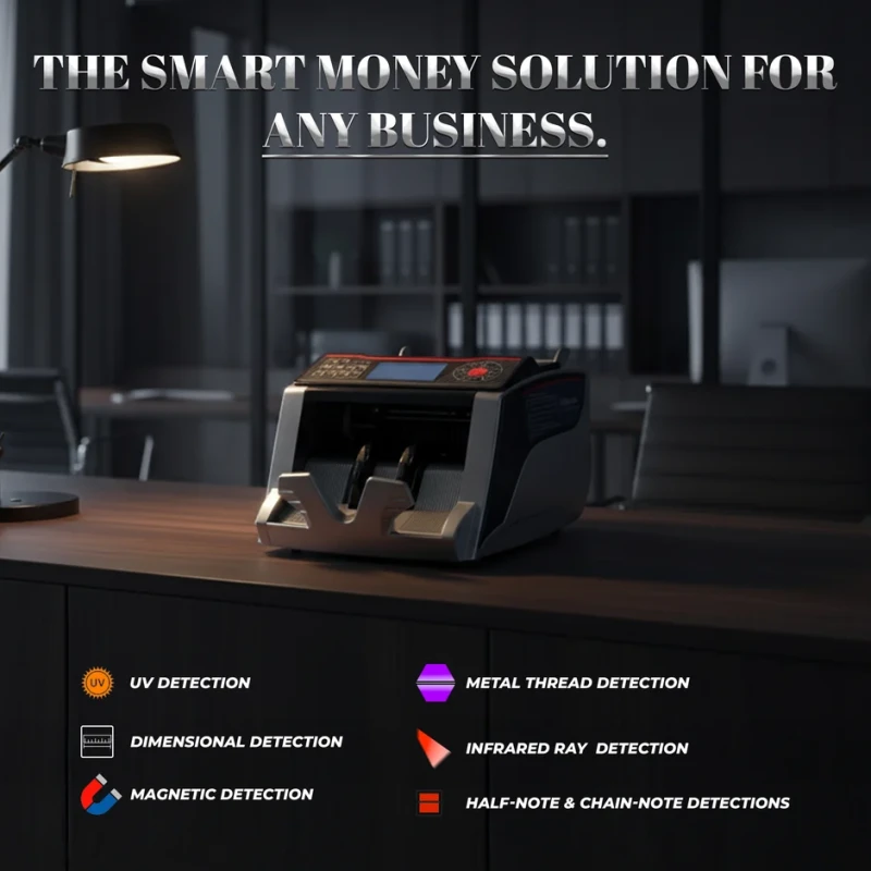 IBL CM13-LA High-Speed Money Counter with UV, MG, IR, MT Detection & Batch Function | EnvMart