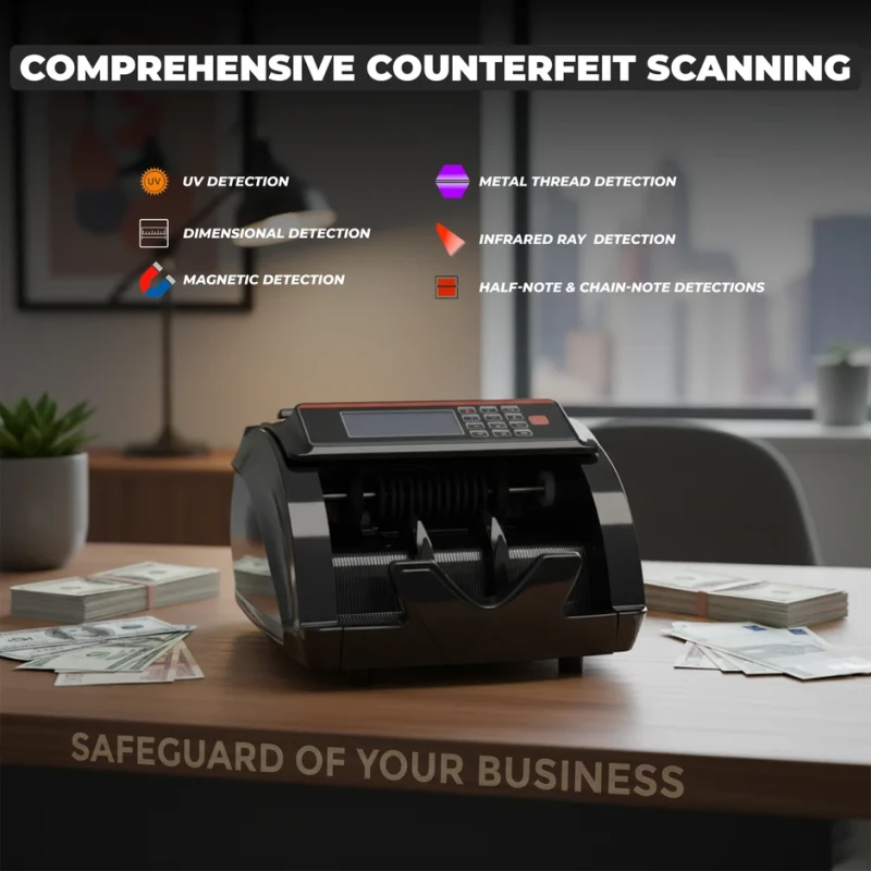 IBL CM13-LB High-Speed Money Counter with Advanced Detection, Batch & Multi-Currency | EnvMart