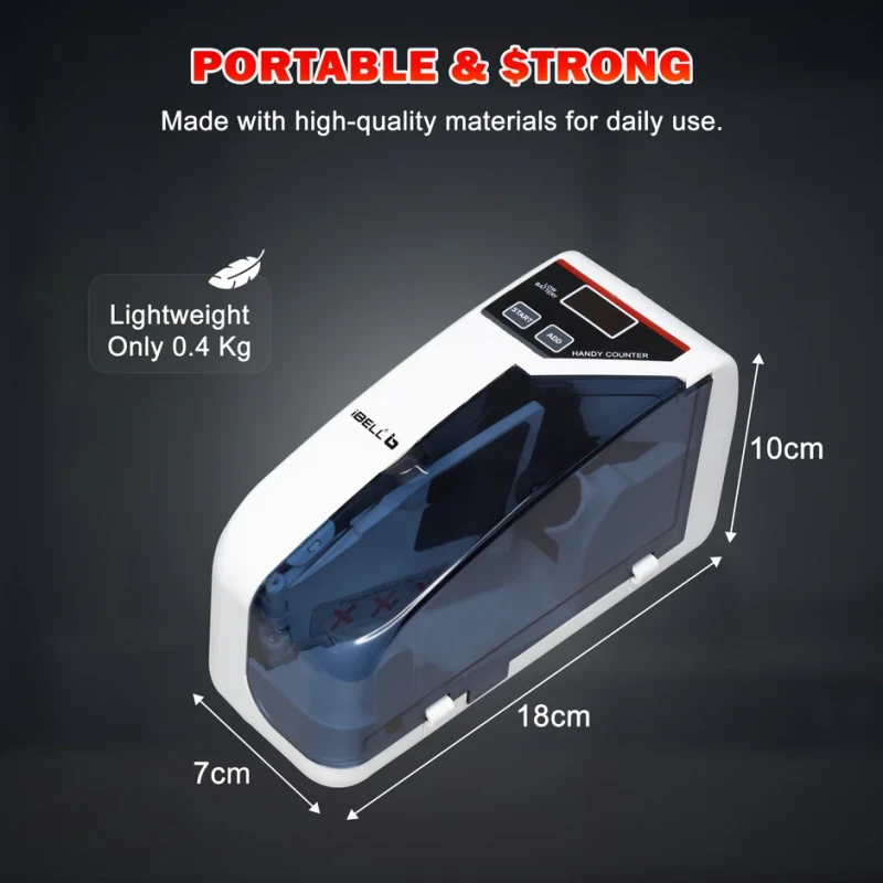 CM13-MI Mini Money Counter Machine, High-Speed, Portable, LED Display | EnvMart