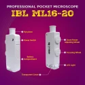 iBELL IBL-ML16-20 Mini Pocket Microscope 160X–200X LED, ABS Body | EnvMart