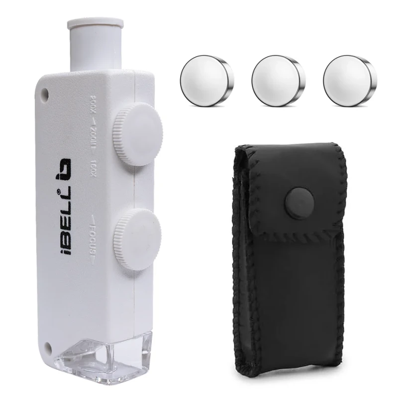 iBELL IBL-ML16-20 Mini Pocket Microscope 160X–200X LED, ABS Body | EnvMart