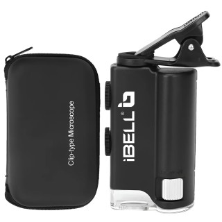 iBELL ML60-10 Mini Pocket Microscope 60X–100X Adjustable Magnification, Optical Glass, LED Light | EnvMart