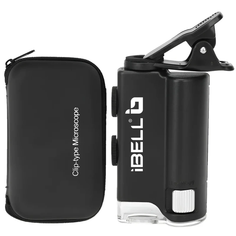 iBELL ML60-10 Mini Pocket Microscope 60X–100X Adjustable Magnification, Optical Glass, LED Light | EnvMart