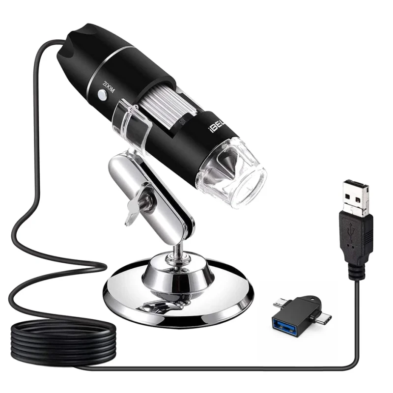 iBELL IBL-ML1000X USB Digital Microscope 1000X CMOS Sensor, 8 LED, 1920x1080p | EnvMart