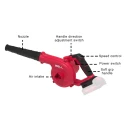 Cordless Blower CB20-68 20V Brushed Motor, 2.6 m³/min, 55 m/s Air Speed, Blowing & Vacuuming | EnvMart