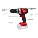 CD20-30 Cordless Impact Drill, 20V Brushed Motor, 10mm Chuck | EnvMart
