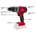 Ops CD20-55 Cordless Impact Drill 20V, 55Nm, Brushed Motor, 13mm Chuck | EnvMart