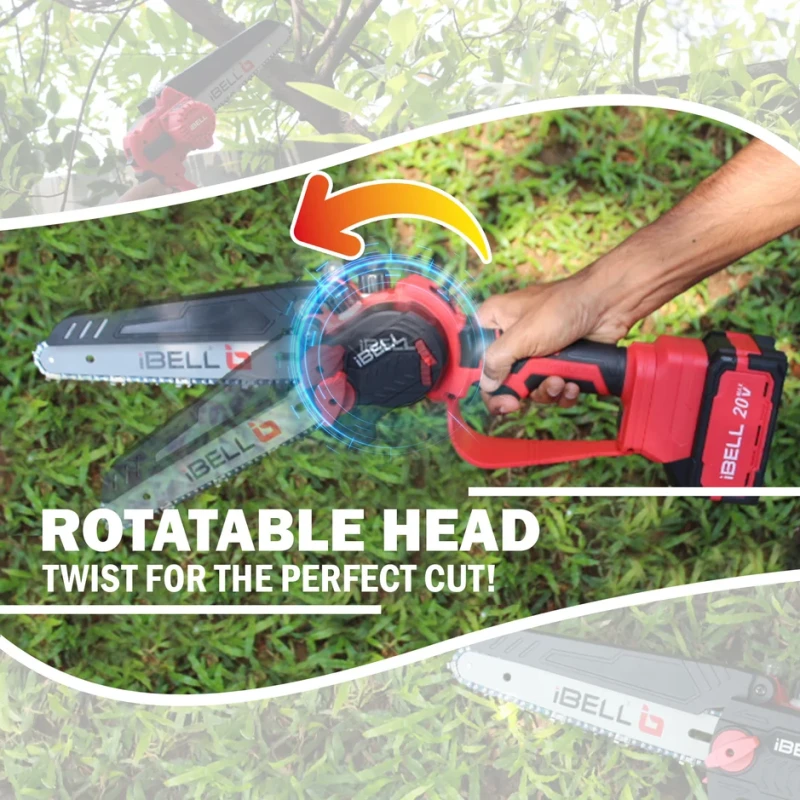 Brushless Cordless Chain Saw 8" BMC, 20V, 600W, 4.0Ah Li-ion Battery, 3800 RPM | EnvMart