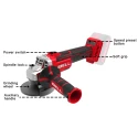 Brushless Cordless Angle Grinder 20V DC, Variable Speed, 100mm Disc | EnvMart