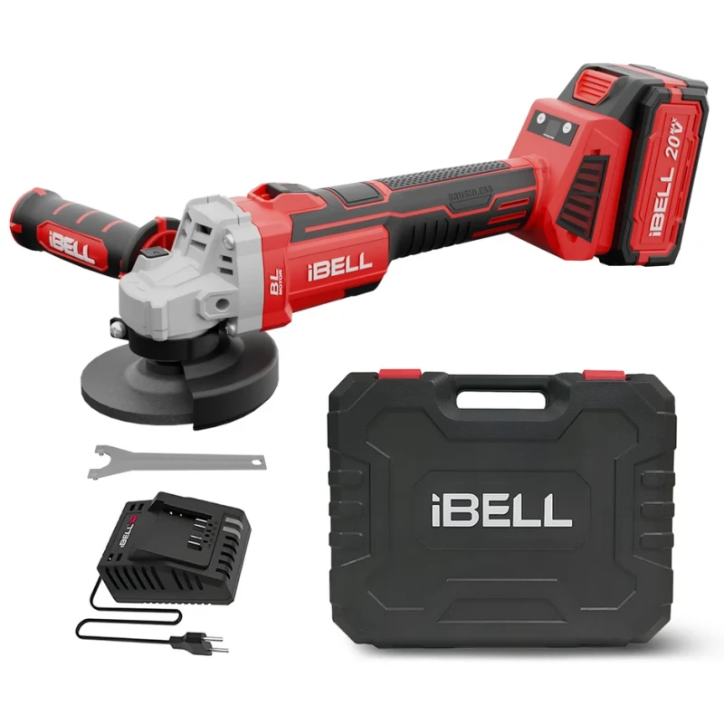 Brushless Cordless Angle Grinder 20V DC 4.0Ah Li-ion Battery 100mm Disc 8500 RPM | EnvMart