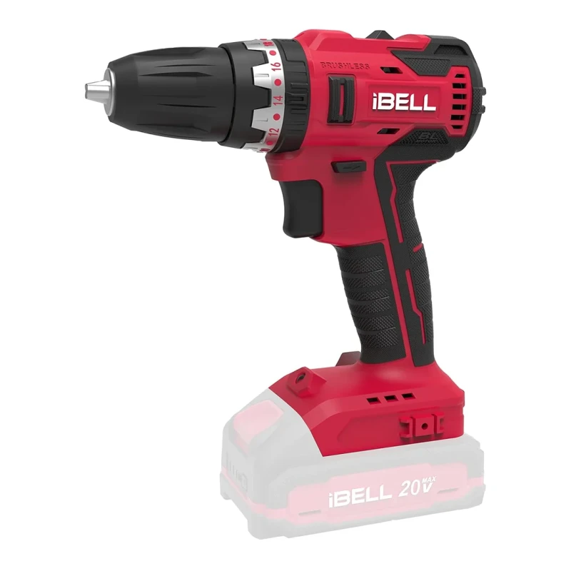 Brushless Cordless Impact Drill, 20V DC, Dual Speed, 38Nm Torque, 10mm Chuck | EnvMart