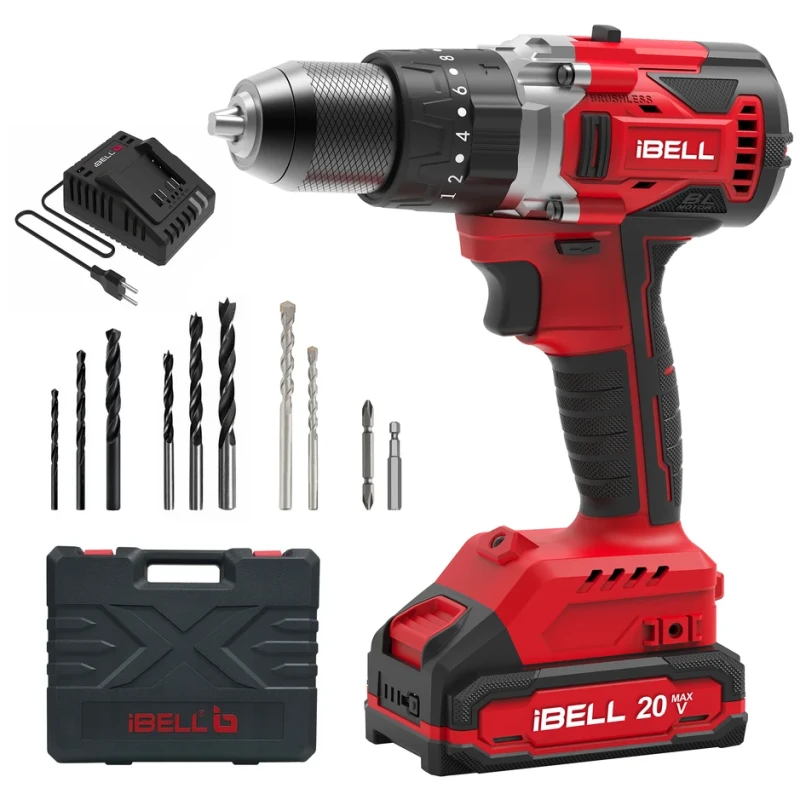 OPS Brushless Cordless Impact Drill 20V DC 2.0Ah Li-Ion 80Nm | Industrial Power Tool | EnvMart