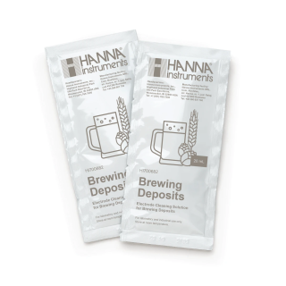 Hanna Instruments Electrode Cleaning Solution for Beer and Wort HI700682P, 25 x 20 mL Sachets