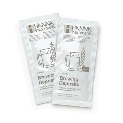 Hanna Instruments Electrode Cleaning Solution for Beer and Wort HI700682P, 25 x 20 mL Sachets