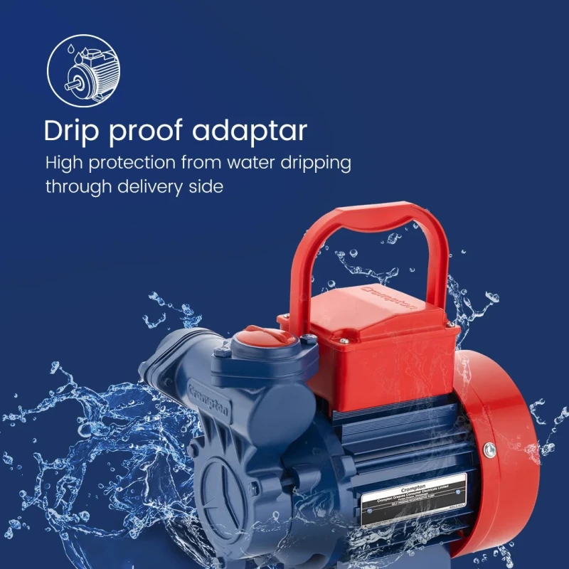 Crompton CHAMP PLUS I Mini Self Priming Regenerative Pump 1 HP, Wide Voltage 180–260V, 0.37 kW, Up to 34 m MINI CHAMP PLUS I