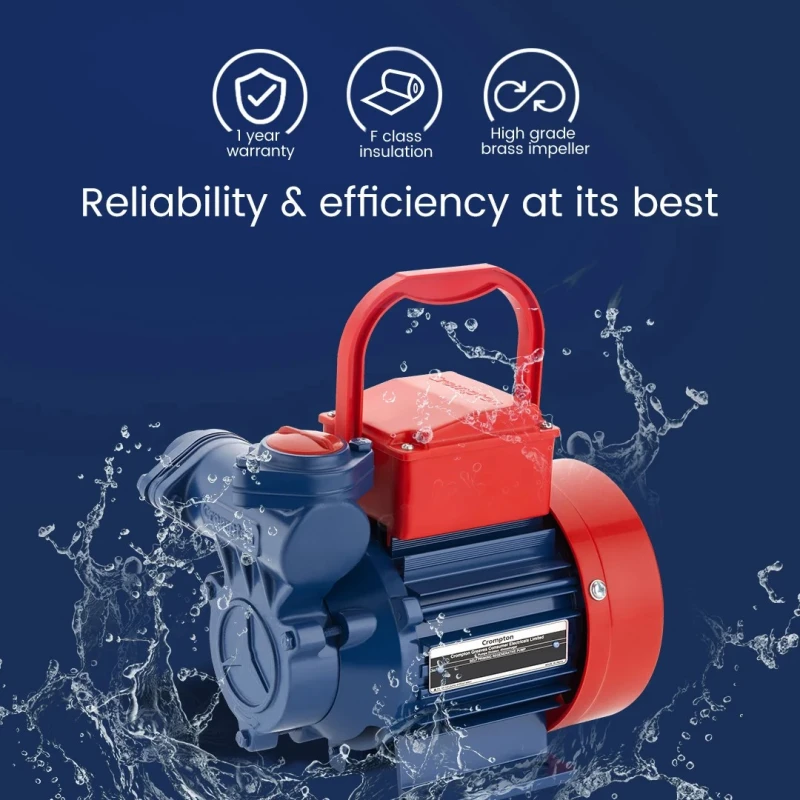 Crompton CHAMP PLUS I Mini Self Priming Regenerative Pump 1 HP, Wide Voltage 180–260V, 0.37 kW, Up to 34 m MINI CHAMP PLUS I