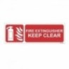 Extinguisher Keep Clear Sign