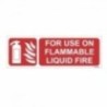 Industrial Flammable Liquid Fire Sign