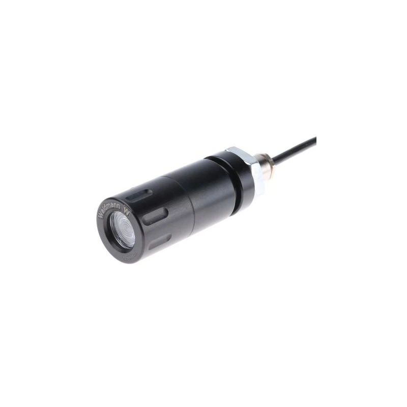Waldmann ABLL 1 LED Machine Light 3W Flexible Neck IP67 1.5m Jet Black 112353001-00041941