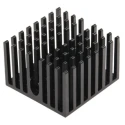 AAVID THERMALLOY Universal Square Aluminium Heatsink, 18 mm Height, 27 mm x 27 mm, Black Anodised, Tape Mounting 306218