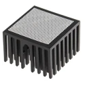 AAVID THERMALLOY Universal Square Aluminium Heatsink, 18 mm Height, 27 mm x 27 mm, Black Anodised, Tape Mounting 306218