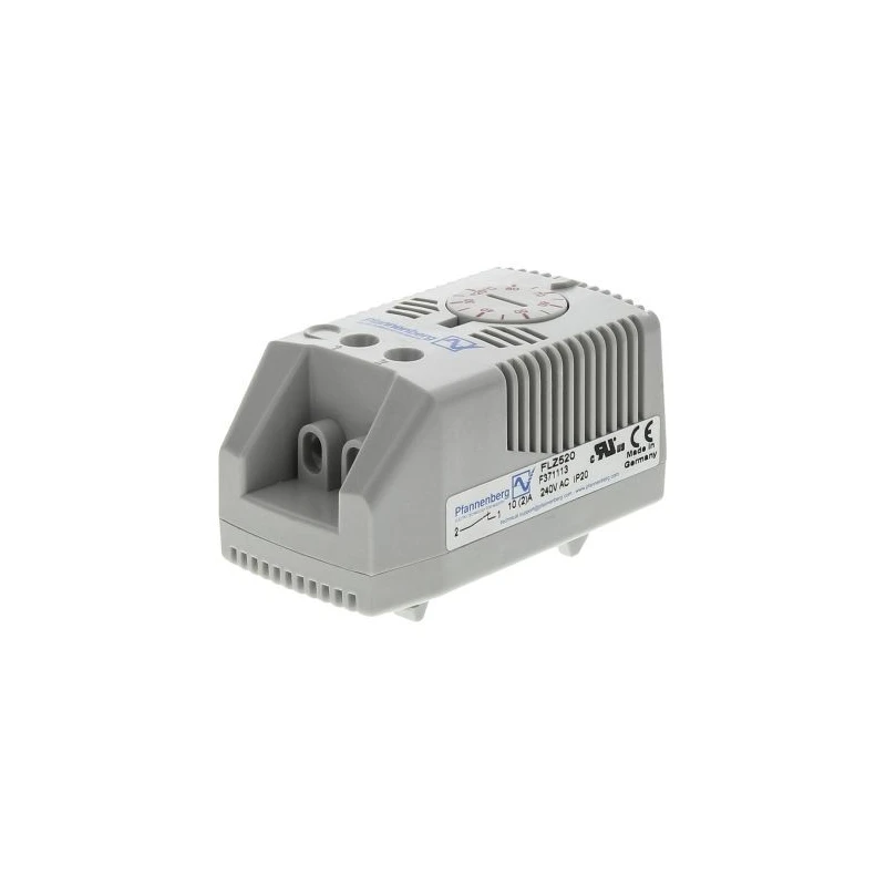 Pfannenberg FLZ NC Enclosure Thermostat 240V AC 20 to 80°C Range, -40°C to 80°C Max, DIN Rail Mechanical 17111000004