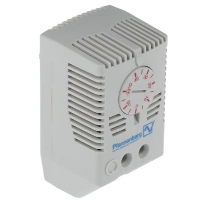 Pfannenberg FLZ NC Enclosure Thermostat 240V AC, -20 to 40°C, Max 80°C, Model 17111000003