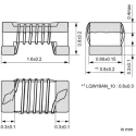 Murata LQW18AN27NG10D 0603 Unshielded Wirewound Surface Mount Inductor, Ferrite Core, 27 nH ±2% 590 mA Idc