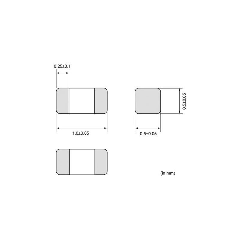 Murata Chip Ferrite Bead Surface Mount 0402, 120 Ω Impedance, 0.5 mm x 0.5 mm, 300 mA, BLM15BD121SN1D