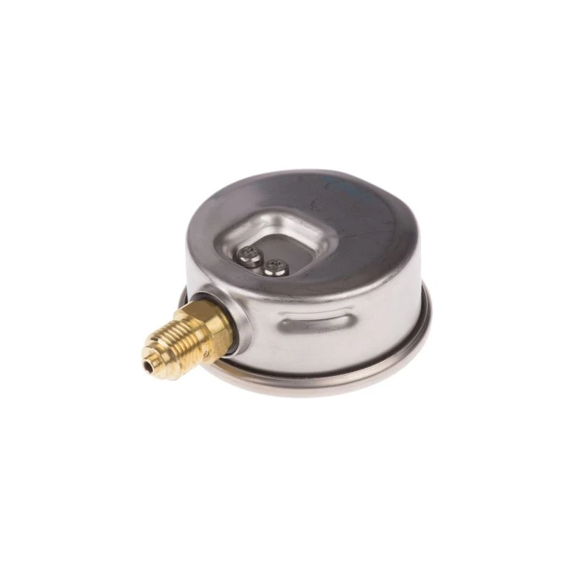 WIKA Pressure Gauge 250 bar, G 1/4 Male, Copper Alloy, Bottom Entry, Stainless Steel, 63mm Dial 9626951