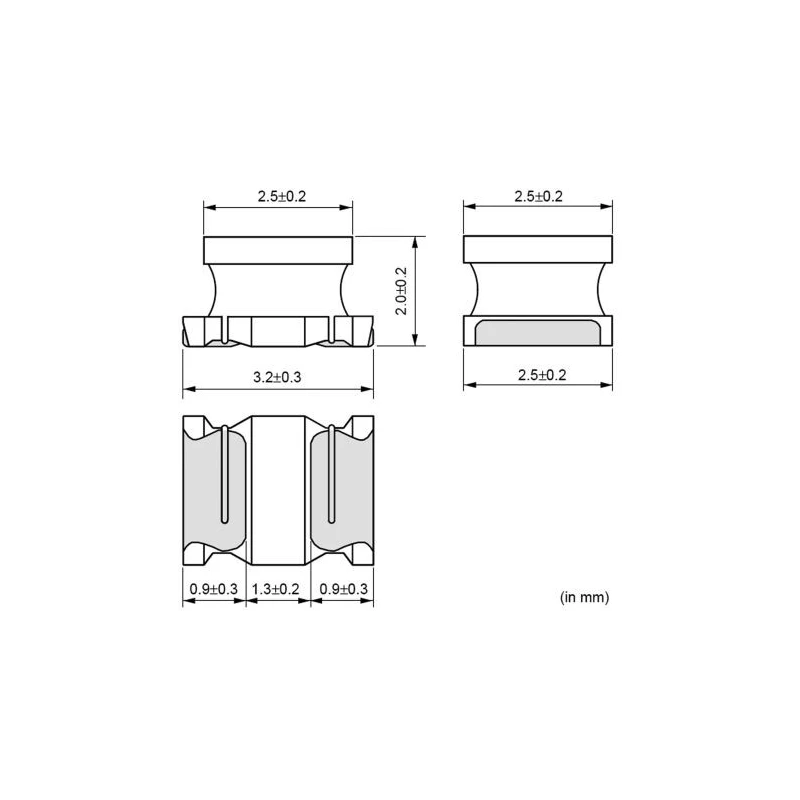 Murata LQH Series Wirewound Surface Mount Inductor 1210, 120 μH ±5 %, 75 mA, Ferrite Core LQH32MN121J23L