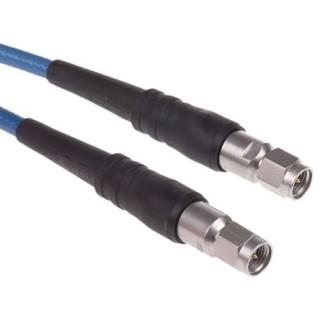 Huber+Suhner SUCOTEST Series Coaxial Cable Male SMA to Male SMA, 1.219 m, 50Ω, Blue Jacket ST18/SMAM/SMAM/48IN