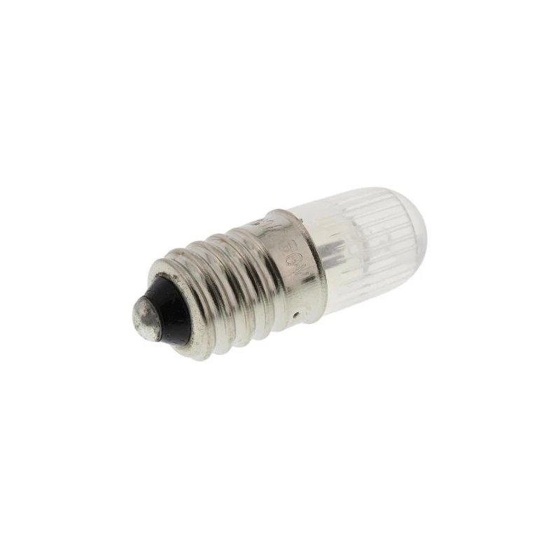 RS PRO Red Indicator Lamp E10 Base 10 mm Diameter 600μA 28mm Length 50,000h Life 105-023