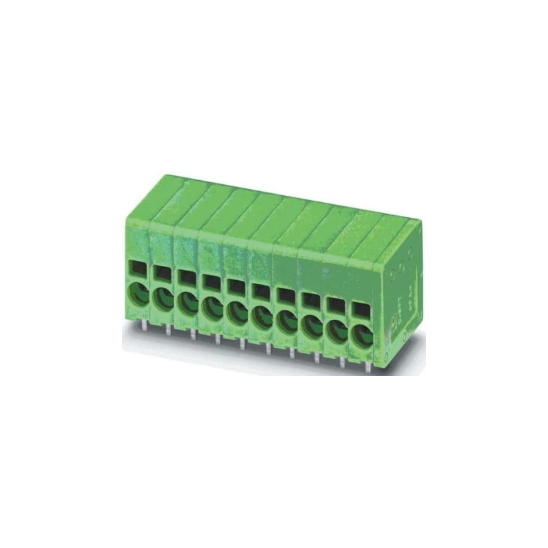 Phoenix Contact SPT 1.5/5-H-3.5 PCB Terminal Block, 5 Contacts, 3.5 mm Pitch, Straight Wave Soldering Mount, 200V 1990766