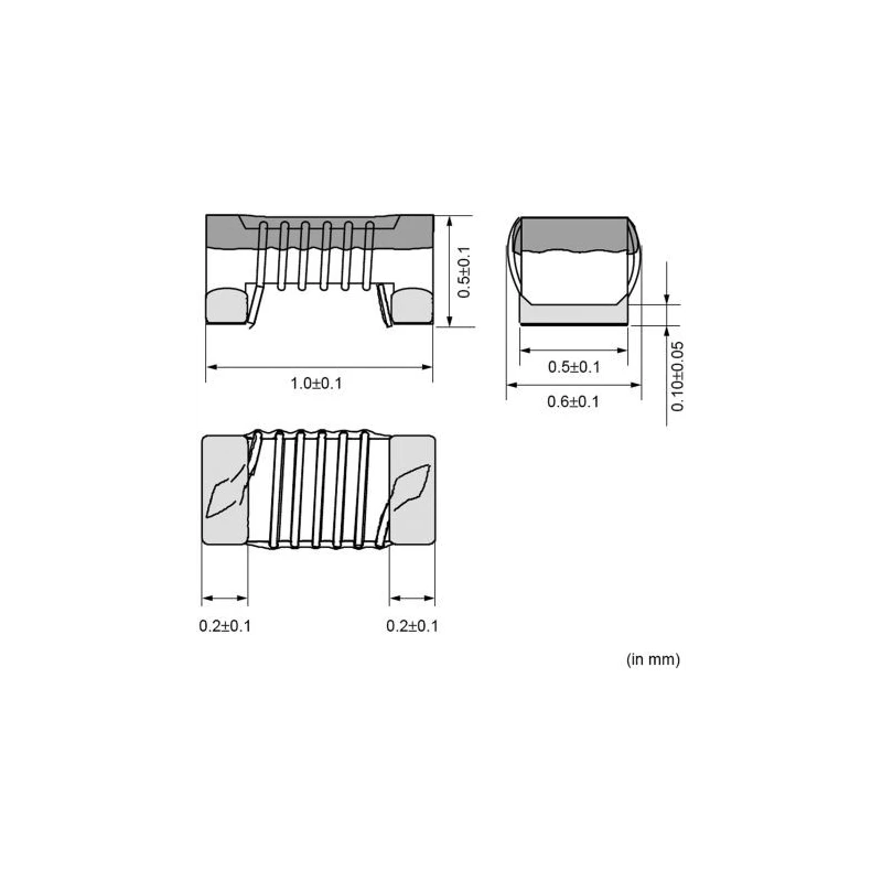 Murata Wirewound Surface Mount Inductor, 8.2 nH Inductance, 540 mA, Unshielded, Ferrite Core, 0402 Package LQW15AN8N2H00D