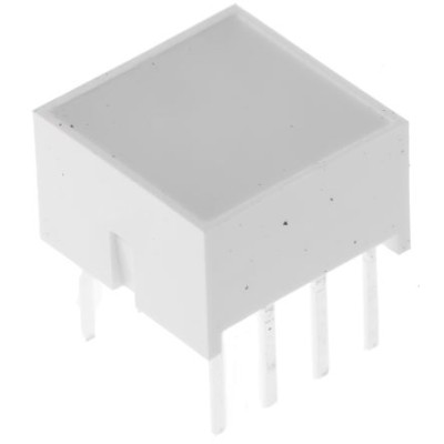 Broadcom Light Bar LED Display, Red, 1 Segment, Through Hole, 45mcd, HLMP-2655-EF000