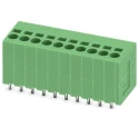 Phoenix Contact PCB Terminal Block 10 Contacts 3.5 mm Pitch 1 Row 24A Spring Cage 400V Polyamide Green SPT 1990931