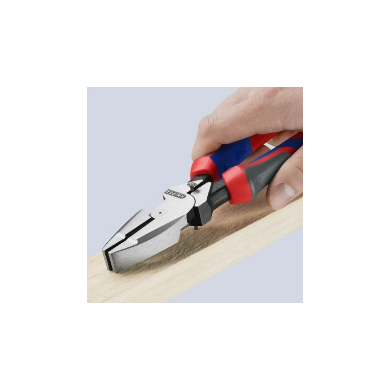 Knipex Combination Plier 240mm, VDE/1000V Approved, Chrome Finish, Serrated Jaw, Vanadium Electric Steel 09 02 240 RS