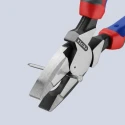 Knipex Combination Plier 240mm, VDE/1000V Approved, Chrome Finish, Serrated Jaw, Vanadium Electric Steel 09 02 240 RS