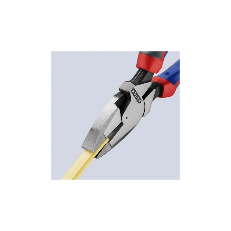 Knipex Combination Plier 240mm, VDE/1000V Approved, Chrome Finish, Serrated Jaw, Vanadium Electric Steel 09 02 240 RS