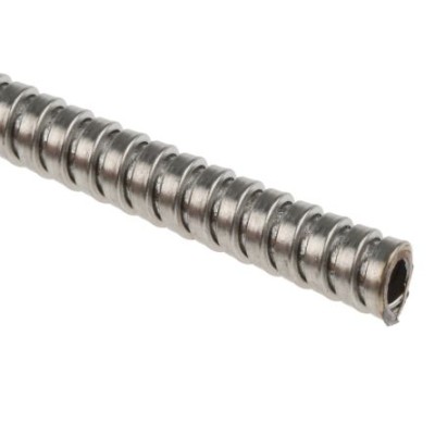 Kopex Stainless Steel Flexible Conduit 5 mm Nominal Diameter, Uncoated, Metallic, 304 Stainless 7TCA297070R0061 KSU00320
