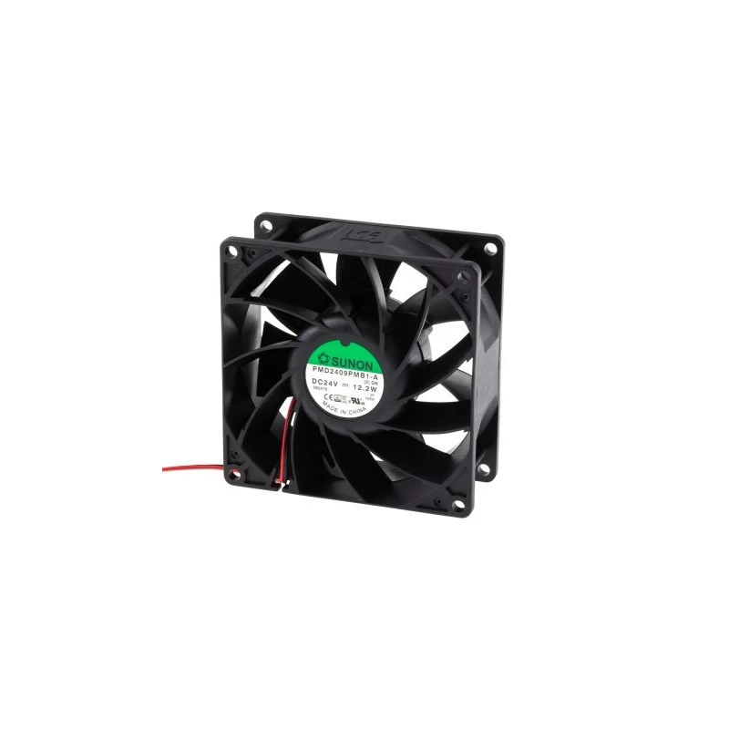Sunon PMD Series Axial Fan 24V DC, 204.3 m³/h, 12.2 W, 510 mA, Ball Bearing, 92 mm x 92 mm x 38 mm PMD2409PMB1-A(2).GN