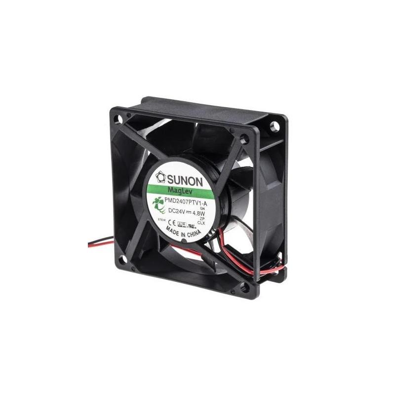 Sunon PMD Series Axial Fan 24V DC 83.3 m³/h, 4.8 W, 200 mA, Square Frame, 70 mm x 70 mm x 25 mm PMD2407PTV1-A.GN